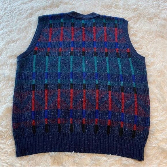 Jantzen Vintage Buttoned Knit Vest, Size Large - Picture 2 of 8